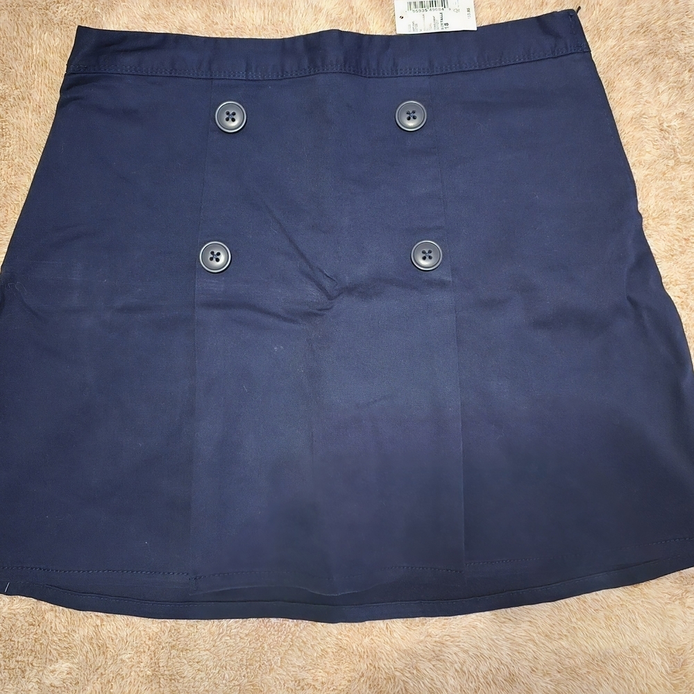 The Children's Place Blue Mini A-line Skort for School Uniform Shorts Underneath